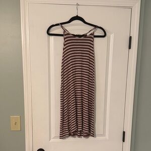 Rolla Coster Maroon and White Striped Top